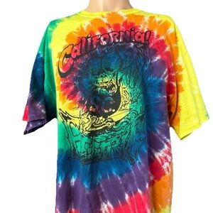 Vintage California! Electric Rat Fink Surf Fink Tie Dye Shirt Size Large